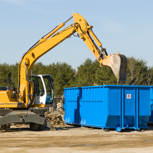 what size residential dumpster rentals are available in Friendship AR